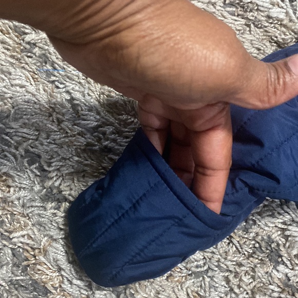 First impressions, fleece line outerwear, onesie with detachable feet sz 24M - Picture 3 of 6